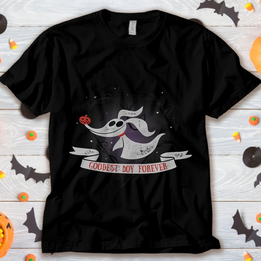 Disney Zero Goodest Boy Nightmare Before Christmas Scene Unisex Tee T-shirt